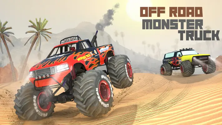 Offroad Monster Truck Racing - Free Monster Car 3D android App screenshot 0