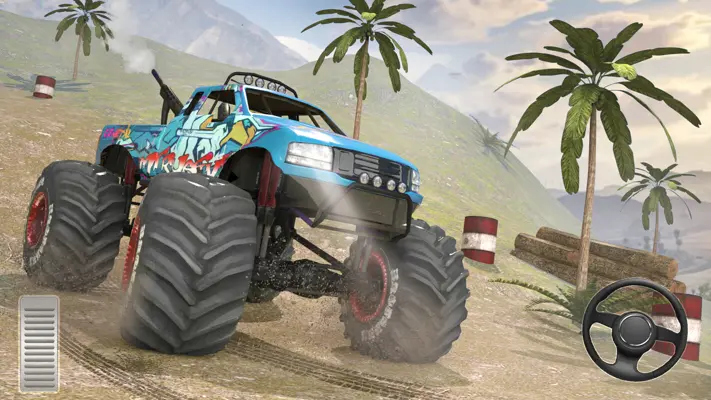 Offroad Monster Truck Racing - Free Monster Car 3D android App screenshot 1