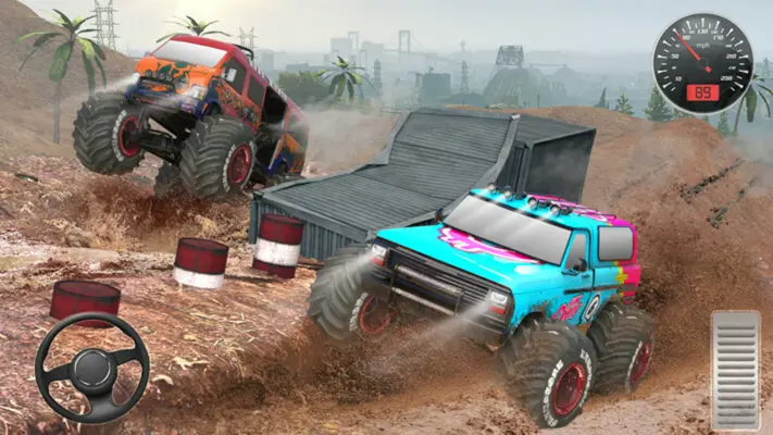 Offroad Monster Truck Racing - Free Monster Car 3D android App screenshot 2